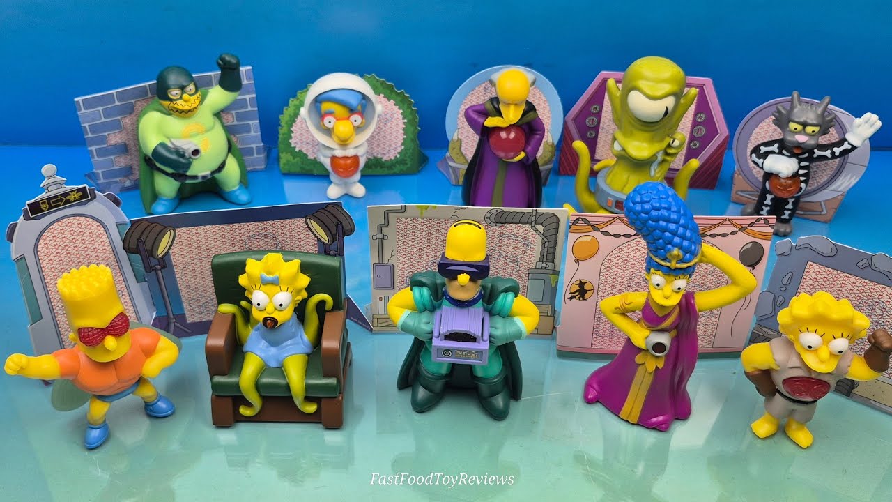 2011 THE SIMPSONS HORROR CLASSICS Set of 10 BURGER KING