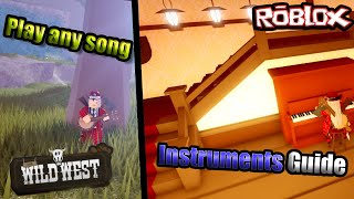 (Roblox Wild West) How to play *ANY SONG*