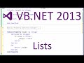 VB.NET 2013 - Lists