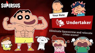 Shinchan became undertaker in super sus 😱🔥 | shinchan and his friends playing among us 3d 😂 | funny screenshot 4