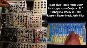 Iolabs Flux - Landscape NOON - ZDSP - Orthogonal Devices ER-101 -Assimil8or - Cwejman BLD