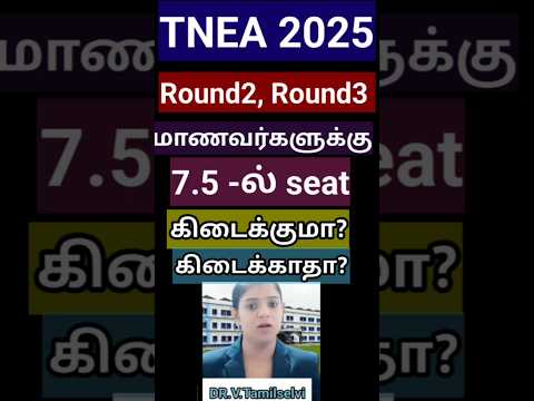 tnea 2025|7.5 reservation