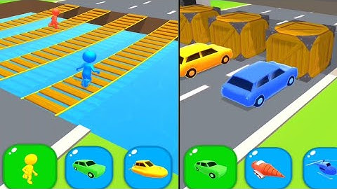 Shape-shifting All Levels Mobile Walthrough iOS,Android Gameplay Stick Run Game New Level Part 3