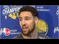 Klay Thompson rolls his eyes after finding out he didn't make All-NBA in 2019 | 2019 NBA Playoffs