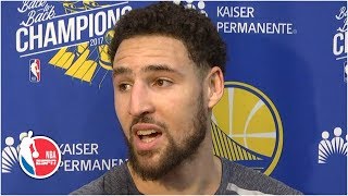 Klay Thompson rolls his eyes after finding out he didn't make AllNBA in 2019 | 2019 NBA Playoffs