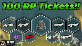 Opening 100RP Tickets in Grand RP!!