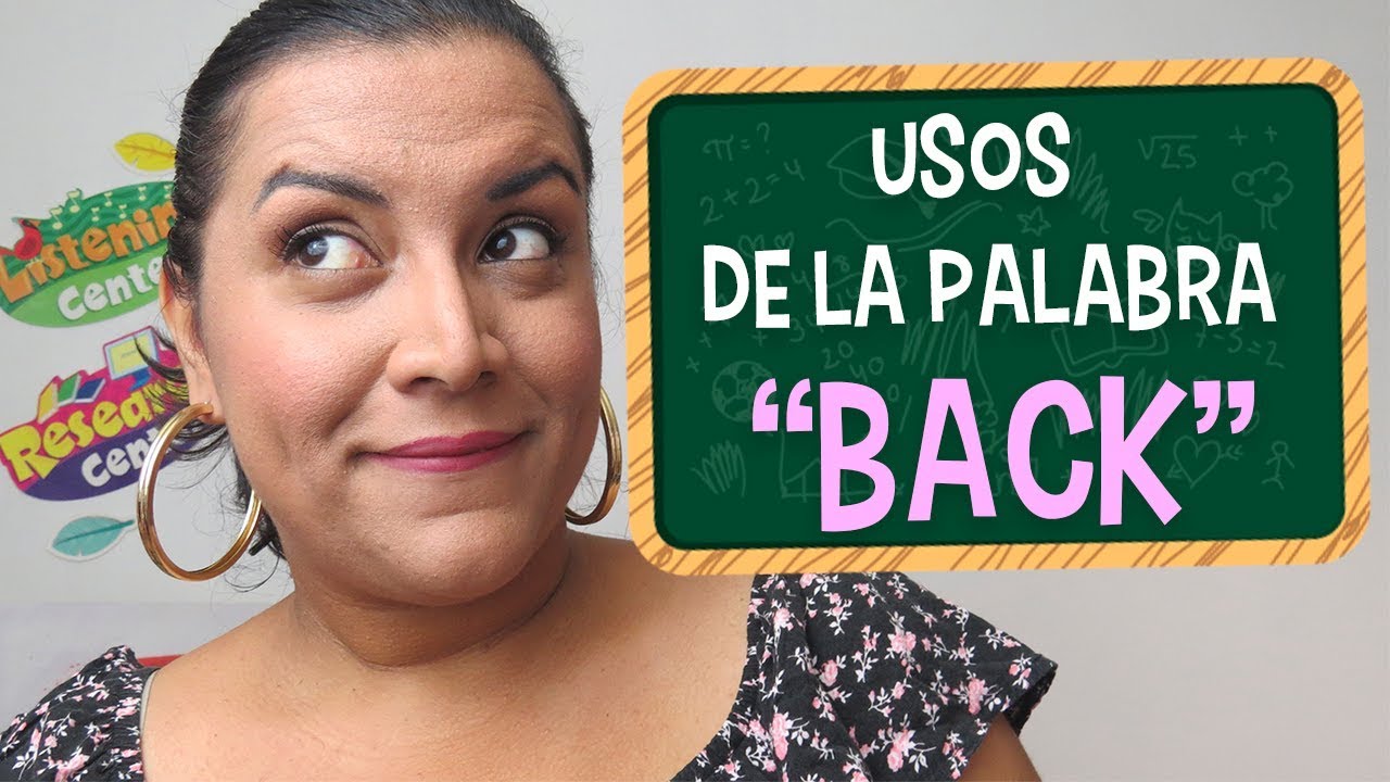 Qué significa back en inglés