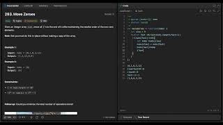 Move Zeroes Using Two Pointers (JavaScript)