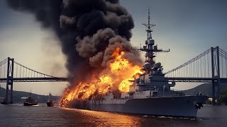 Şu Anda Ukrayna Hava Kuvvetleri, Kırım Köprüsünü Koruyan Rus Karadeniz Filosuna Ait Amiral Gemisi K