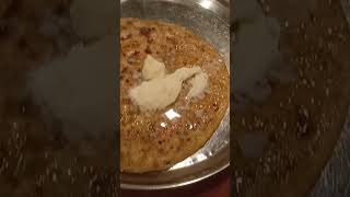 Paratha with white makkhan #murthal #murthaldhaba #paratha #youtubeshorts