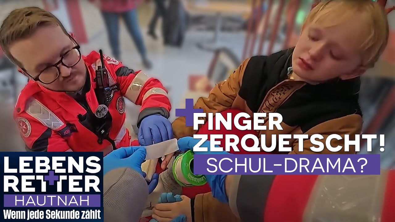 Schock in der Grundschule - Finger von Mitschülerin zerquetscht | Lebensretter hautnah | SAT.1
