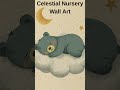 Sweet Dreams Little Bear 🌙 Celestial Nursery Wall Art #nurserydecor #babyroom #celestialart
