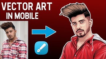 How to make Vector Art in Mobile  |  speed art  |  Dev EditZ