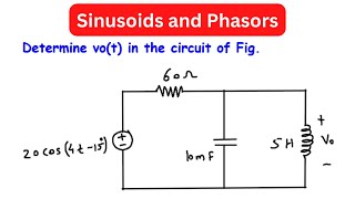 determine vo(t) in the circuit of fig. | sinusoids and phasors | circuit analysis