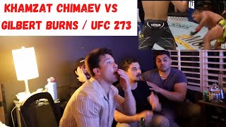 UFC 273 KHAMZAT CHIMAEV VS GILBERT BURN / LIVE REACTION