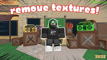 HOW TO REMOVE TEXTURE ON ROBLOX UNDER 1 MIN🙀🙀 *WORKING AUGUST 2025*