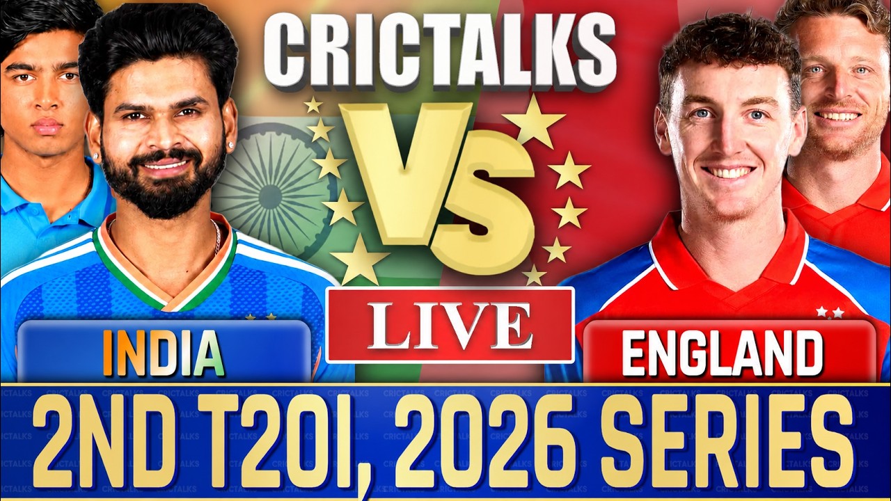 Live: India vs England, 2nd T20I Live Match Today 2026 Series Cricket Commentary Score 2nd Inn