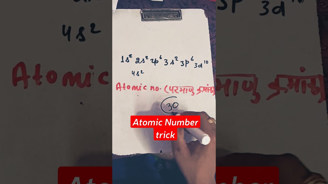 Trick to find atomic no in English and Hindi by Vinay Mishra 