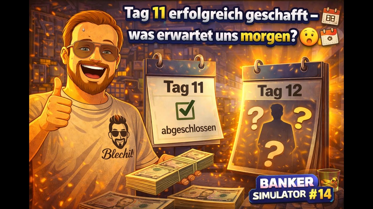 Tag 11 erfolgreich geschafft – was erwartet uns morgen? 😯📆 | Banker Simulator #14