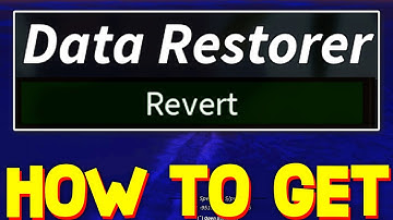 How To RESTORE DATA in FISCH! ROBLOX