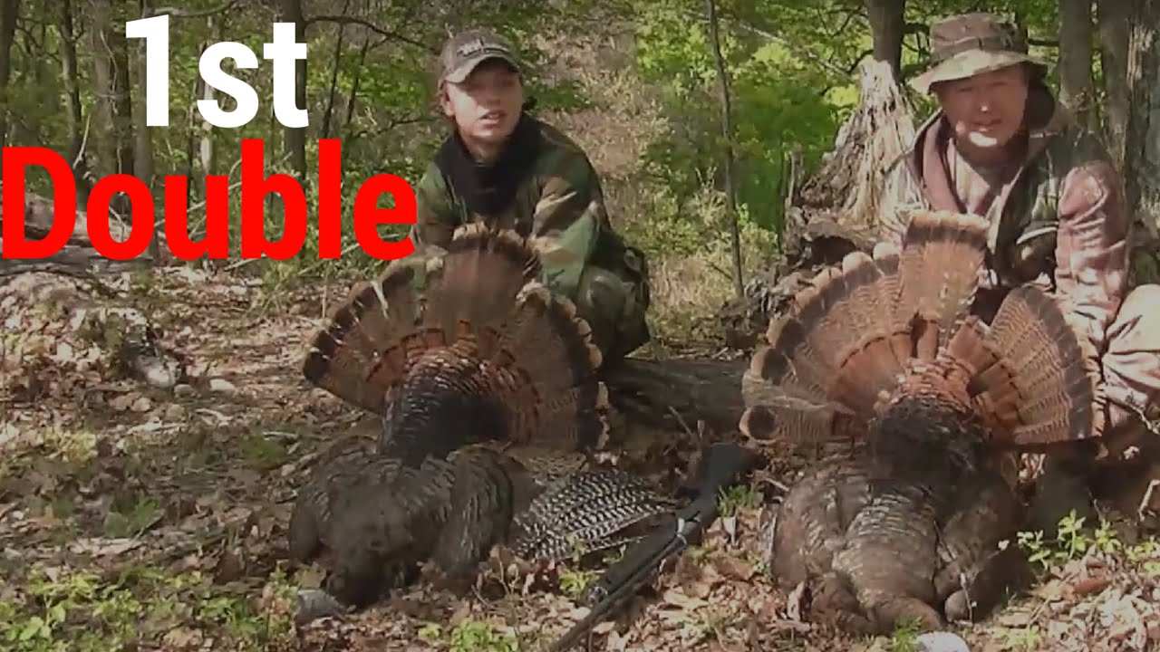 Turkey hunting in the hardwoods 1st "Double" YouTube