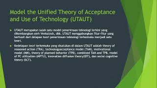 Tugas Adopsi Teknologi Informasi Tam, UTAUT, Dan DTPB