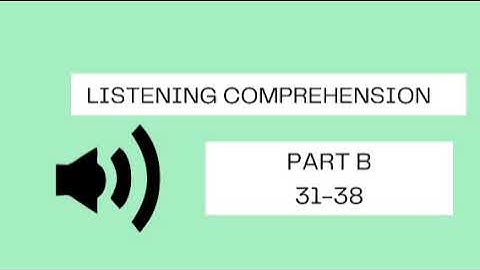 TOEFL LISTENING PRACTICE TEST PART B WITH ANSWER KEY