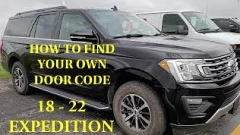 WHERE IS THE DOOR CODE LOCATION FOR 2018, 2019 , 2020, 2021, 2022, 2023 FORD EXPEDITION DOOR CODE