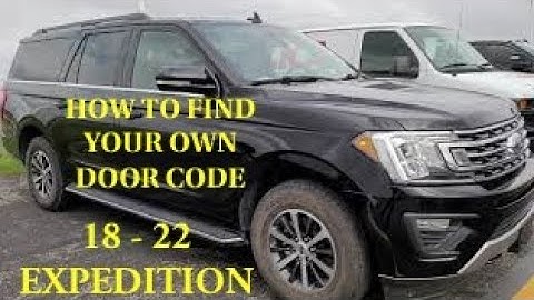 WHERE IS THE DOOR CODE LOCATION FOR 2018, 2019 , 2020, 2021, 2022, 2023 FORD EXPEDITION DOOR CODE
