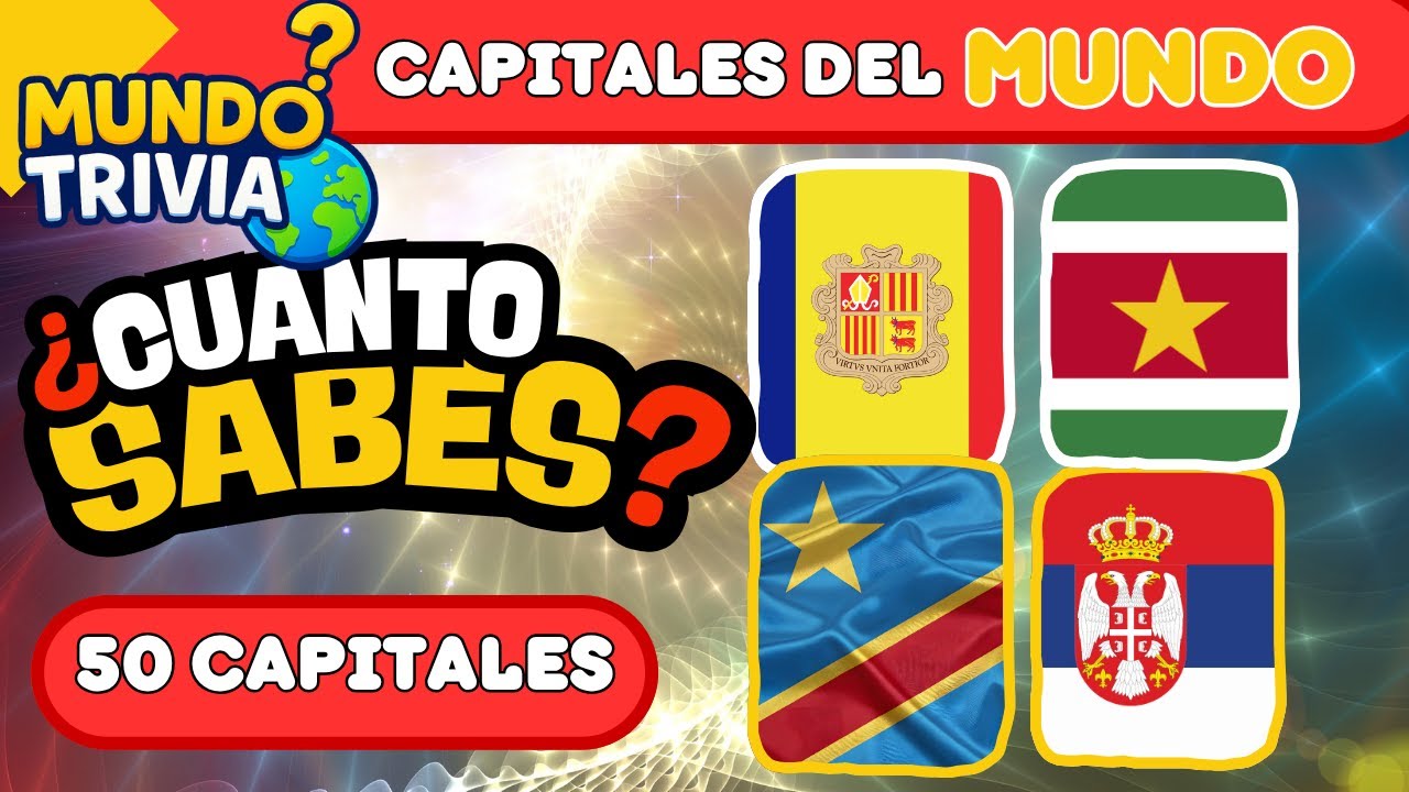 🌍 ¿Cuántas capitales del mundo puedes acertar? | Trivia nivel AVANZADO