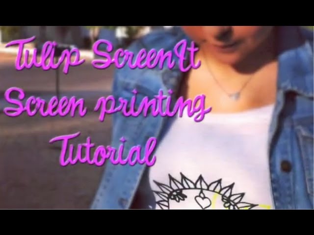 Tulip ScreenIt- How to keep screened design in place 