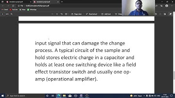 simulation on sample and hold circuit