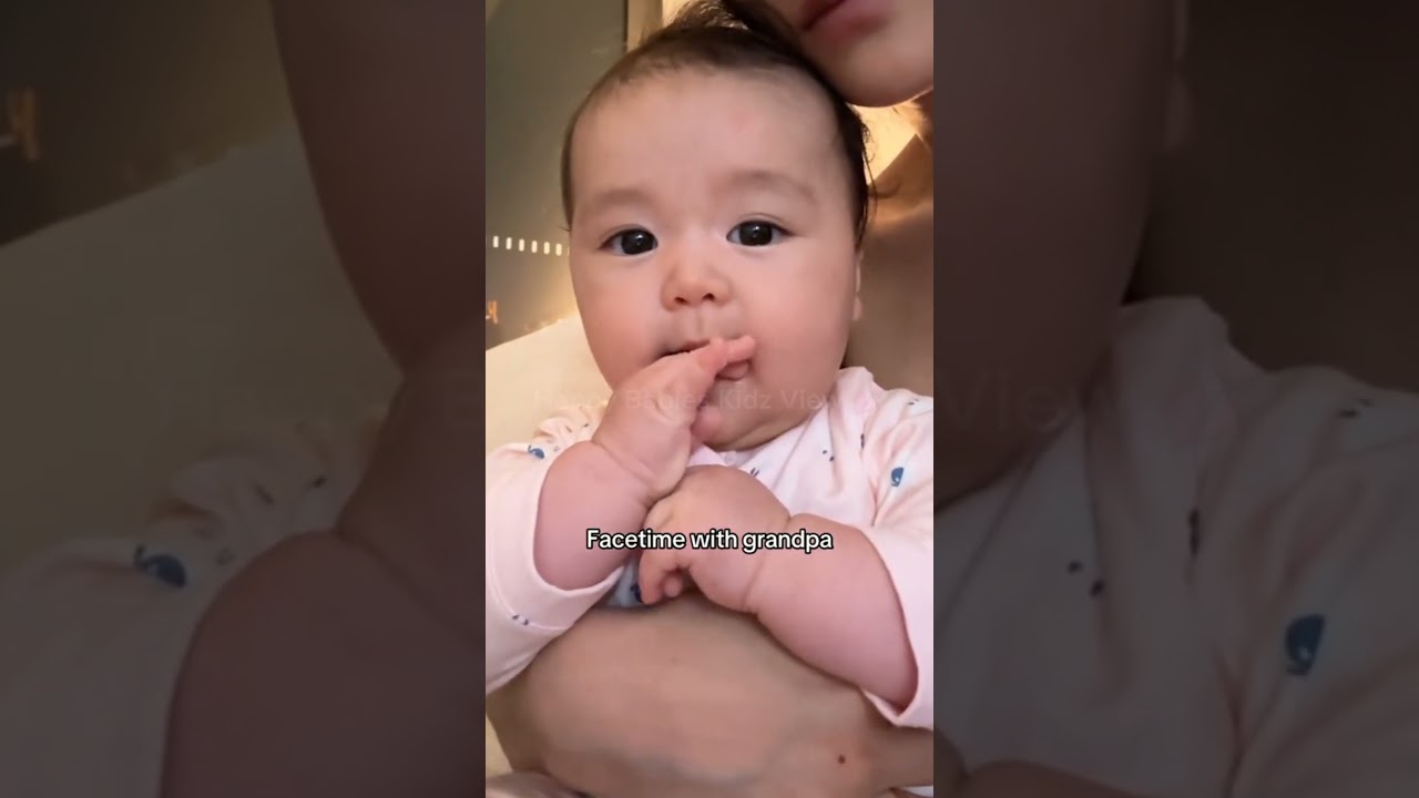Cute baby talking non stop 🥰Happy Babies Kidz View 💕 