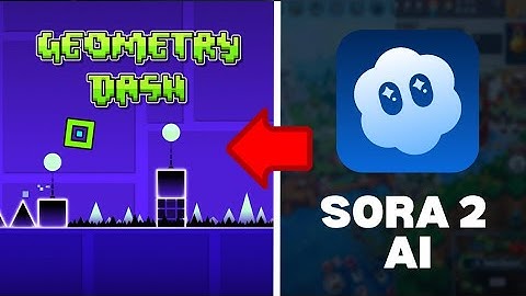 Can Sora 2 AI Recreate Geometry Dash Gameplay? (AI Experiment)