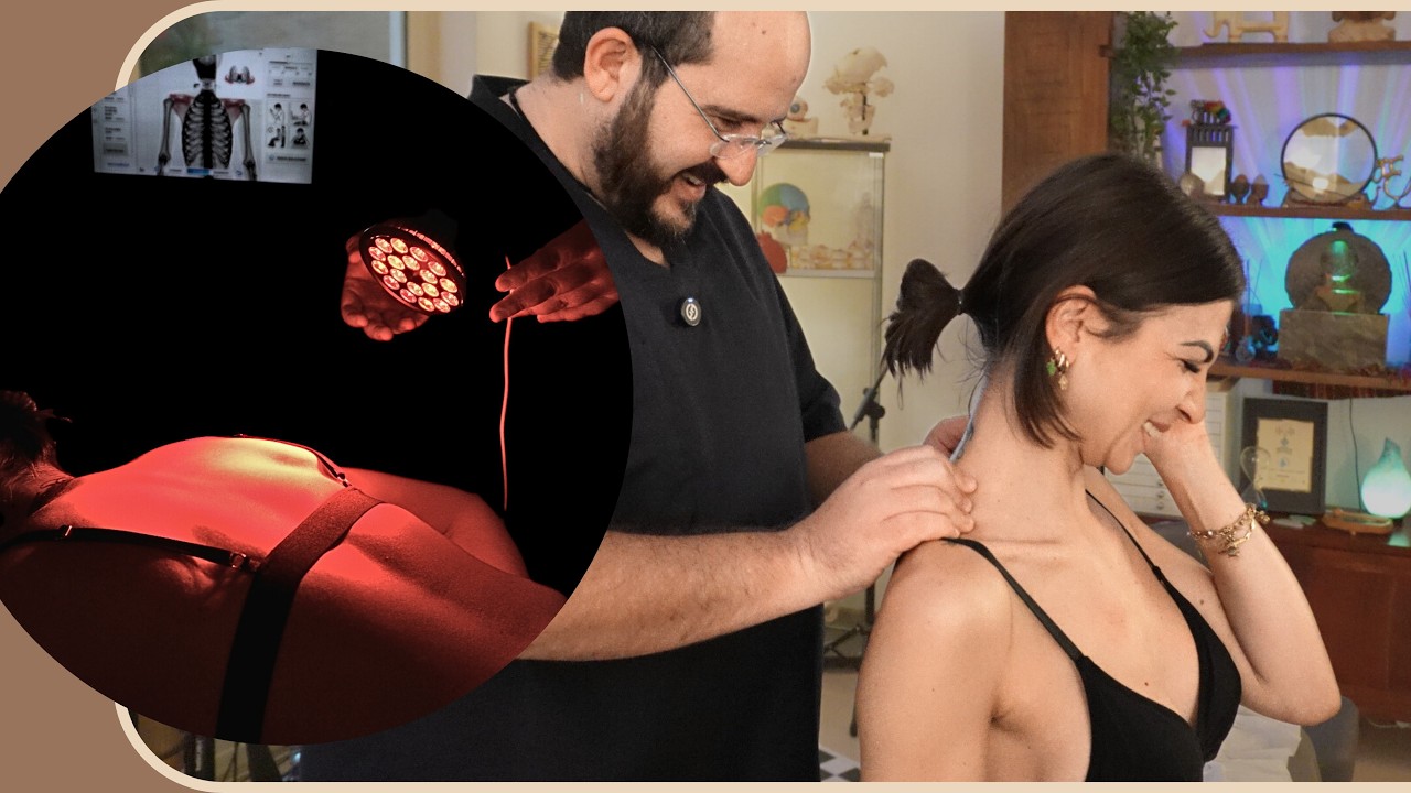 Lady got HUGE 1ST time Full Body Chiropractic/Osteopathy Adjustment + Knots Massage,STRESS Treatment