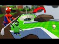 SPIDER MAN AND HULK PLAY MINI GOLF Feat Level3JP Human 