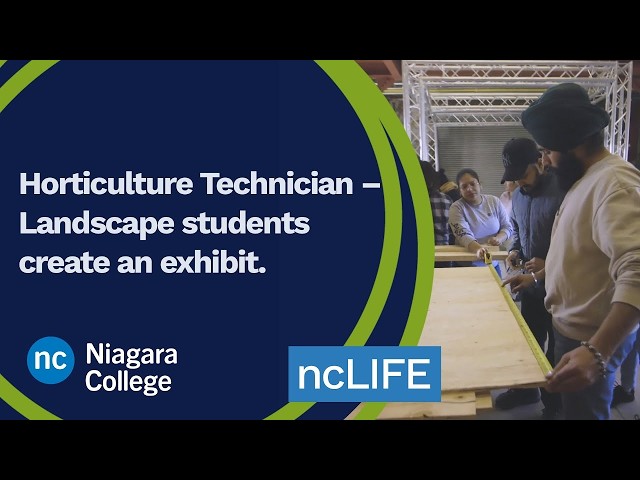 Watch NC Horticulture Technician – Landscape students create an exhibit.