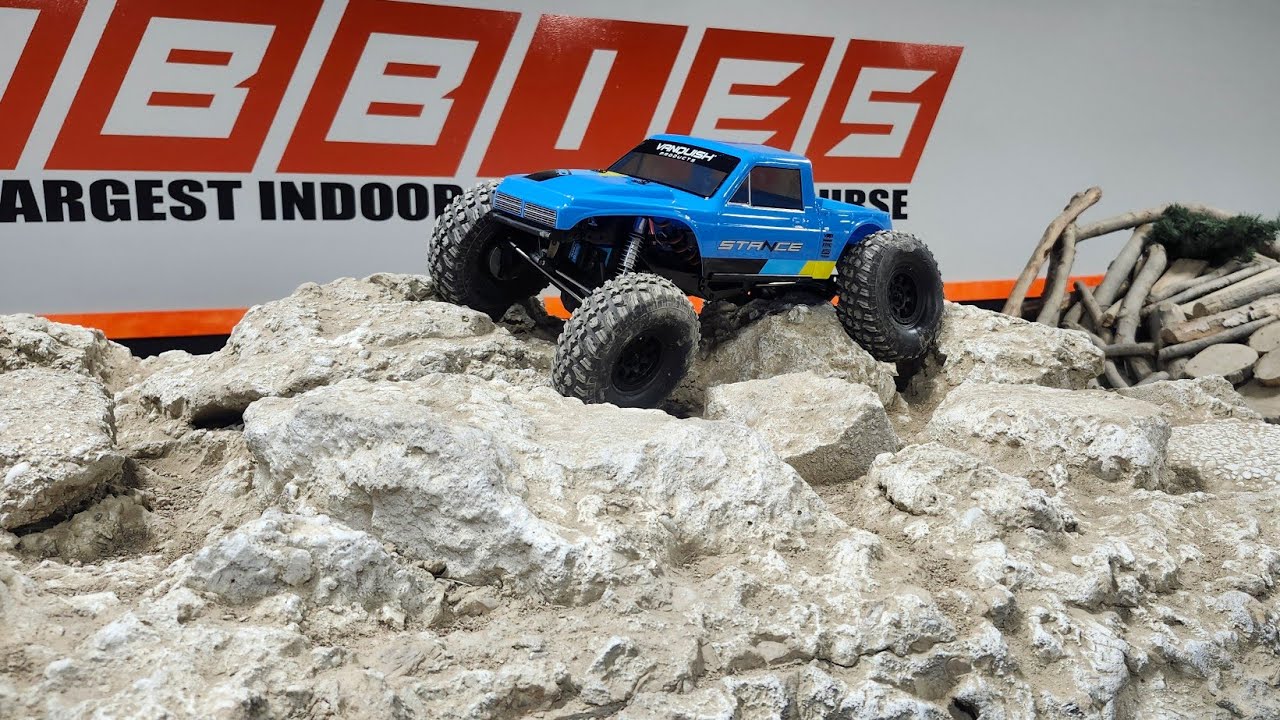 Vanquish VRD Stance rock crawling at Reaction RC GR Michigan. 