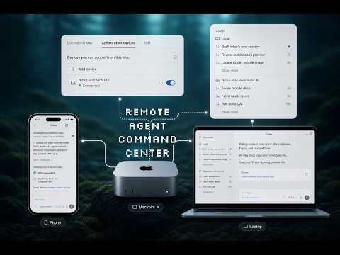 Run Codex from your and laptop with a remote Mac mini