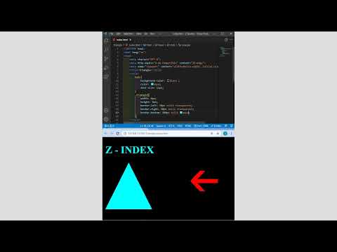 Triangle Drawing | Html , Css and VS Code short tutorial . #shorts