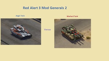 Red Alert 3 Mod Generals 2: Aegis Tank VS Warlord Tank