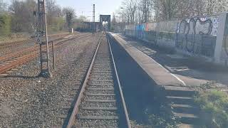 Nwb Rb36 Oberhausen- Duisburgruhrort Führerstandmitfahrt 31.03.21 Uhd