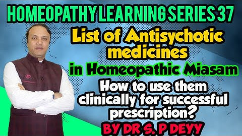 List of Top Anti Sychotic Miasmatic Homeopathic medicines