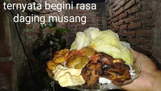 mukbang daging garangan (musang)// fersi kuli bangunan