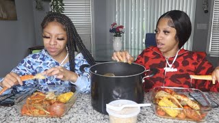 Seafood Muckbang Updated Q&amp;A *GETS REAL* | TheWickerTwinz