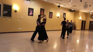 Foxtrot Reverse turn , feather finish , three step ,feather