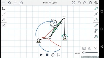 Four bar Linkage Simulation in MotionGen