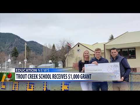 Grant to help student athletes at Trout Creek School