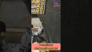 Kesenengan Anak Ini Tidak Mau Kembali Dari Kabah Di Masjidil Haram Resimi