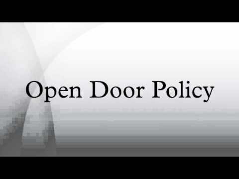 Open Door Policy Youtube